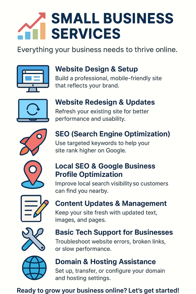 SmartSteps SEO and website help for small business